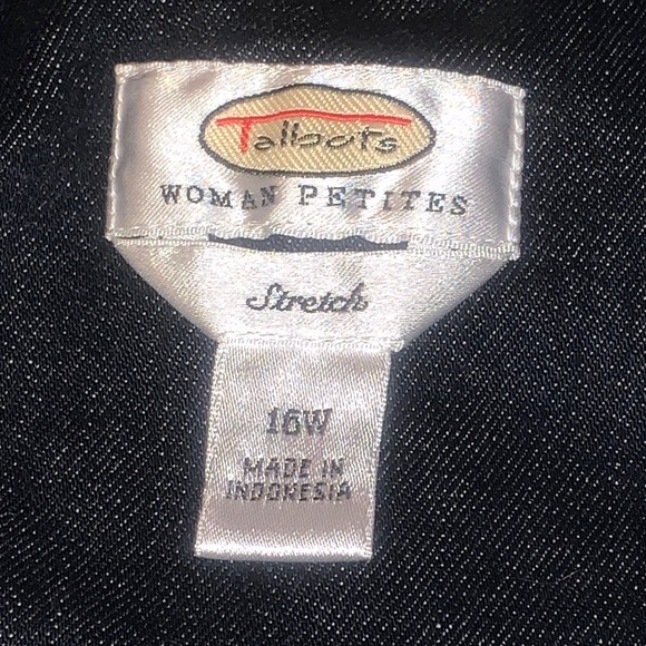☆ Talbots petites stretch 16W denim jacket - Picture 4 of 7